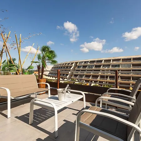 L'Atypique - Appartement Luxe - Double Terrasse - Plage - Port Nature 1 - Village Naturiste * Agde